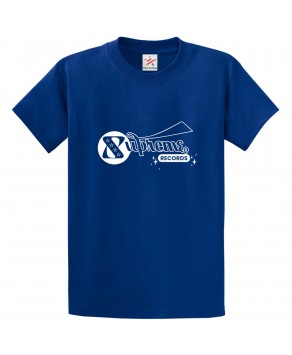 Supreme Records Classic Unisex Kids and Adults T-Shirt for Music Lovers
